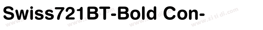 Swiss721BT-Bold Con字体转换